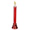 Northlight Red LED Glittered Flameless Christmas Candle Lamp - 9.25 Inch
